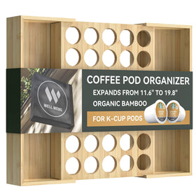 WELL WENG bamboo pod holder in expandable drawer setup for a tailored fit