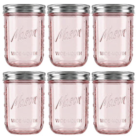 WELLIFE 16 oz wide-mouth jar with lids for easy storage and canning.