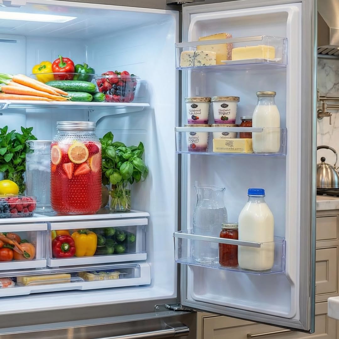 WELLIFE 64 oz half-gallon glass offers excellent clarity for visible inventory