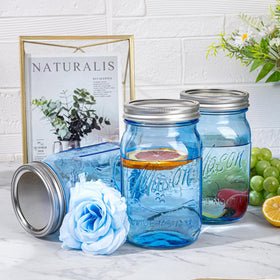 WELLIFE 32oz wide-mouth jar emphasizes durable glass for DIY crafts and meals