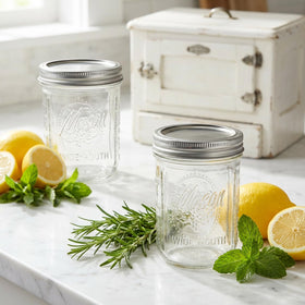 WELLIFE decorative mason jar in clear glass for décor and gifts