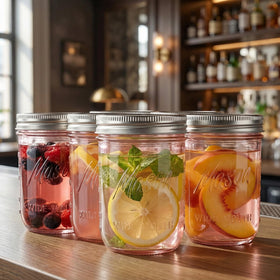 WELLIFE fermenting setup using mason jars for homemade projects.
