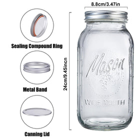 WELLIFE leakproof lid band with silicone seal for fresh preserves.