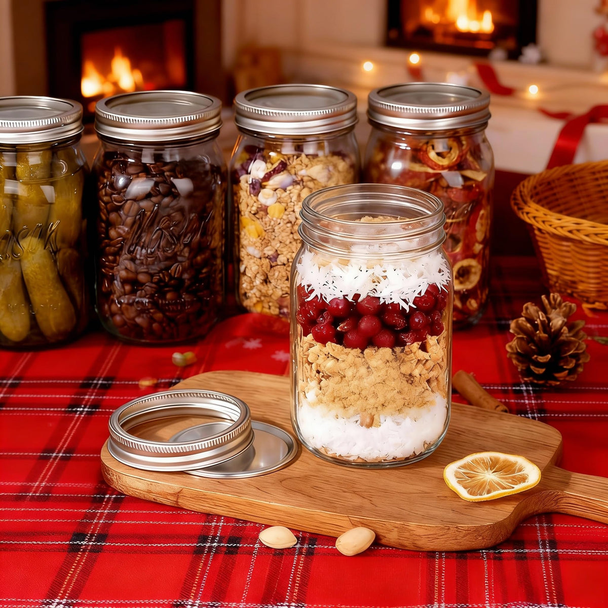 Wellife jars help organize kitchen ingredients like spices, honey, and snacks.