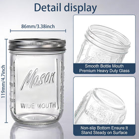 WELLIFE mason jar lids with tight seal for leak-proof liquid storage