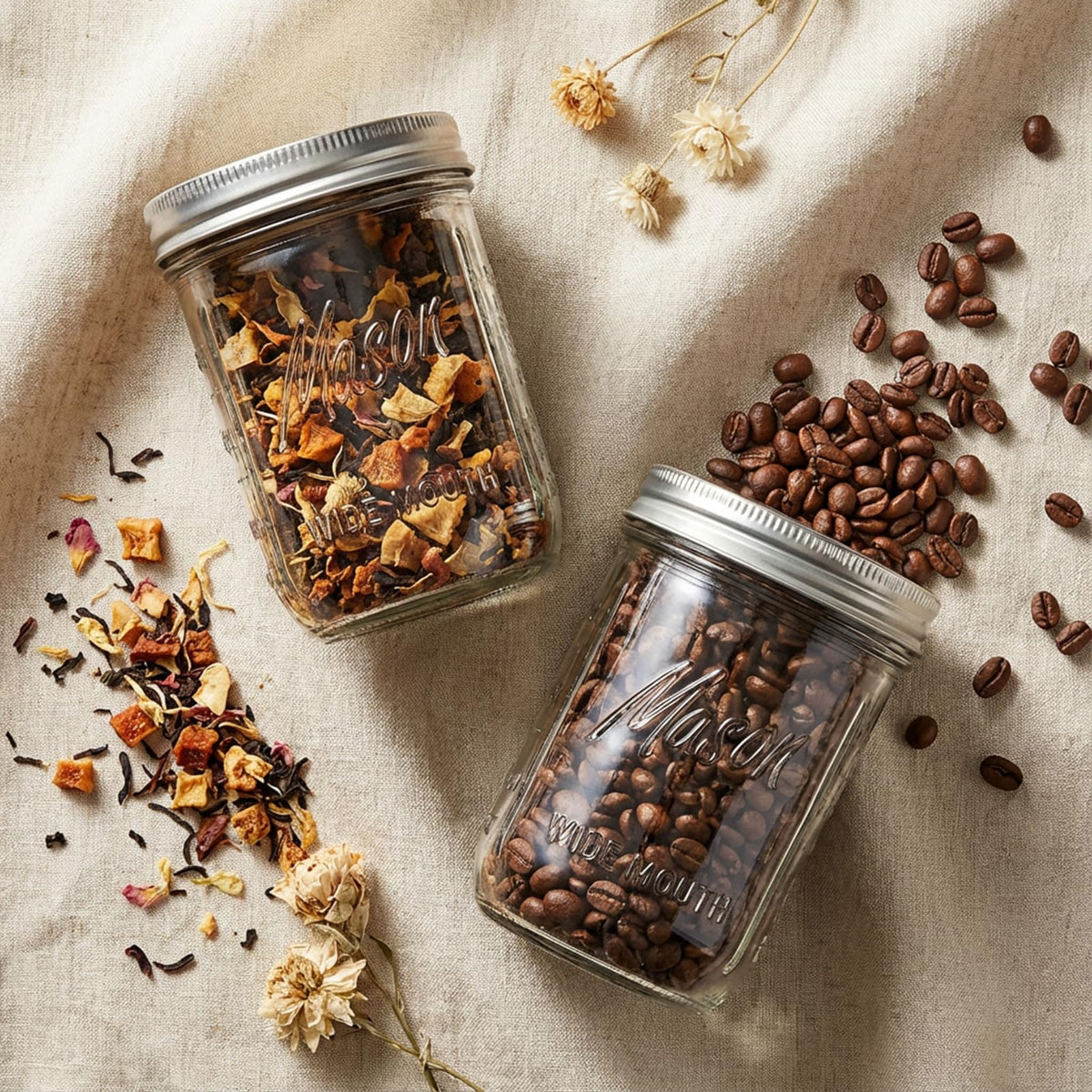 WELLIFE mason jar ideal for smoothies and sauces with easy pouring