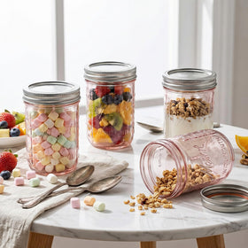 WELLIFE overnight oats prepared in a 16 oz jar.