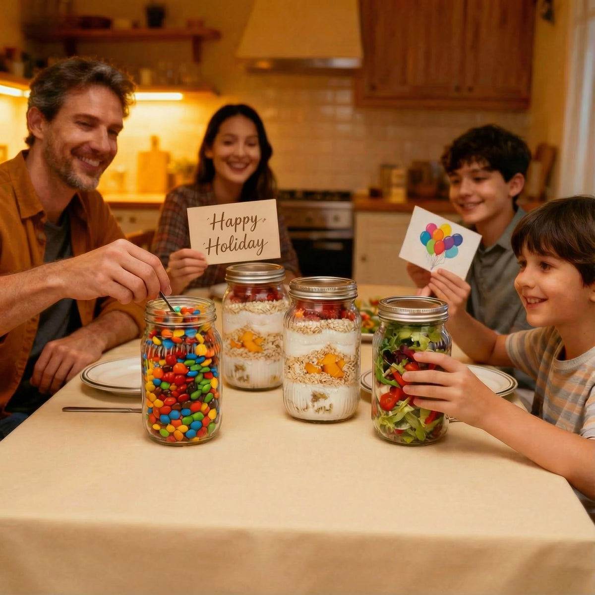 WELLIFE durable BPA-free jars suitable for microwave and dishwasher use.