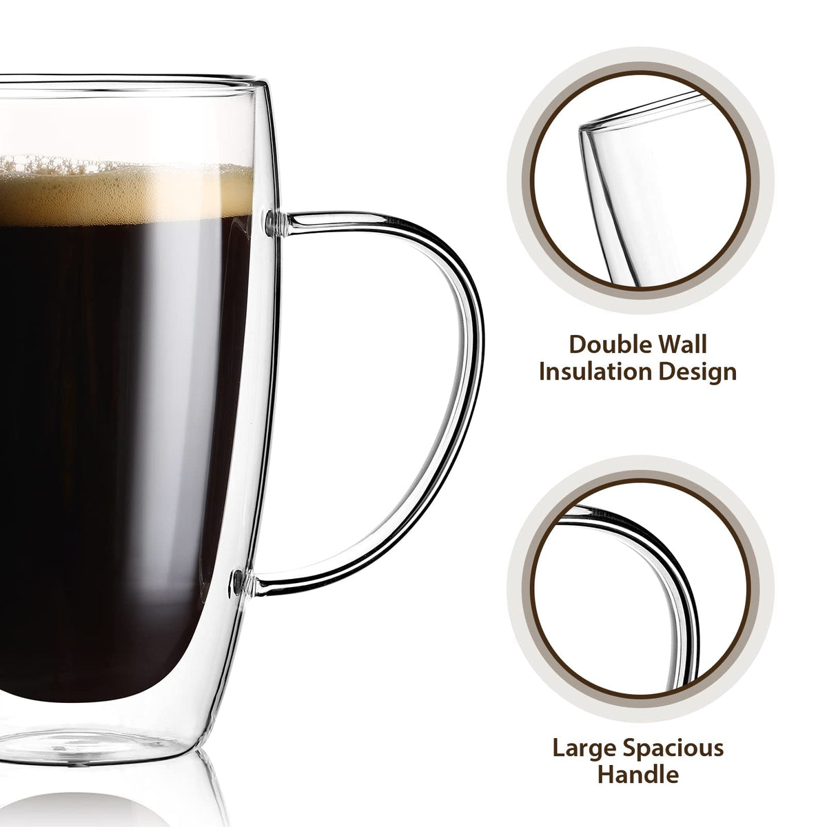 Wells bottom-hole design mug; breathes during temperature changes for durability.