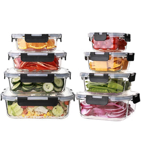 Wells glass meal prep 310ml container for quick portion control and on-the-go meals