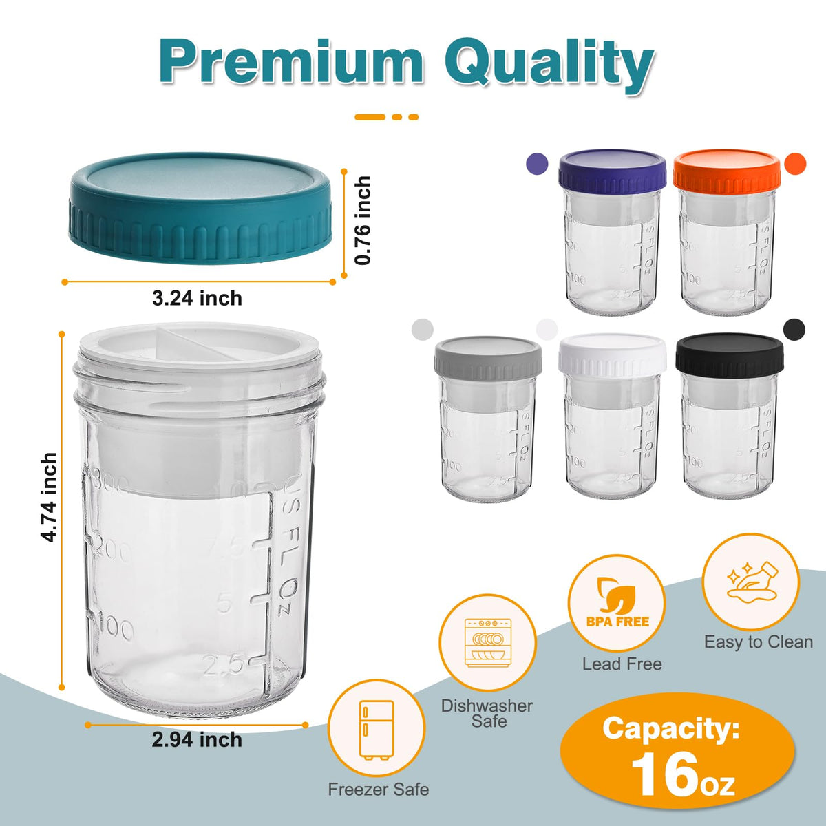 Wells lids and spoons keep portions ready for on-the-go meals.