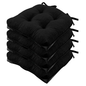 Wellsin 4-pack cushions for dining chairs provide comfort.