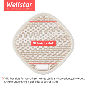 WELLSTAR knife block holder detachable top for cleaning