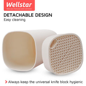 WELLSTAR knife block holder knife slots organization displaying 18 slots
