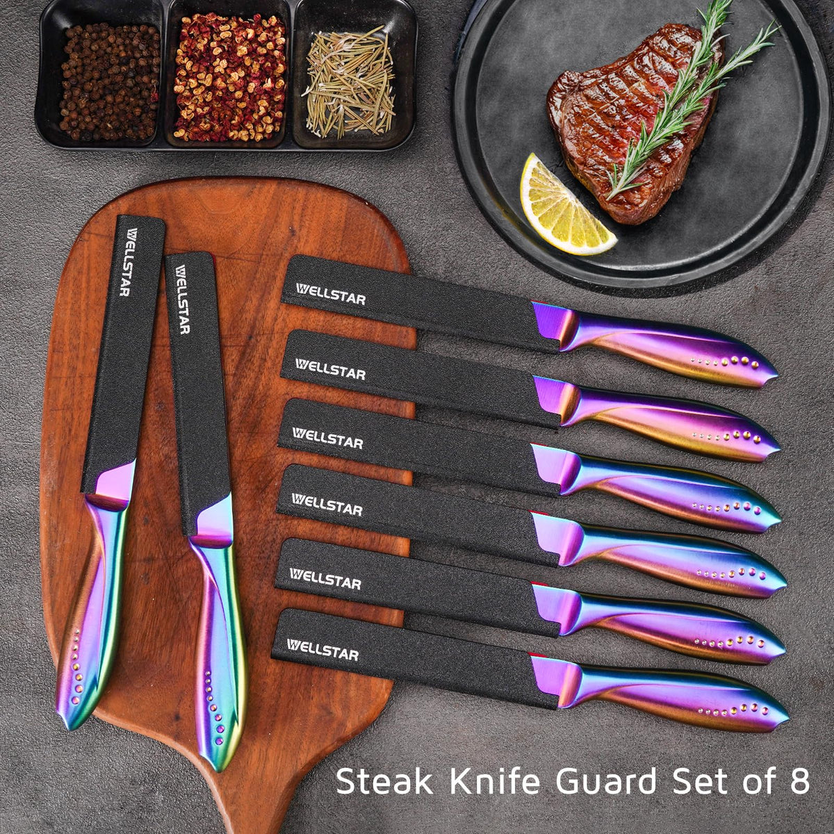 WellSTAR universal knife guard top view for easy blade insertion.