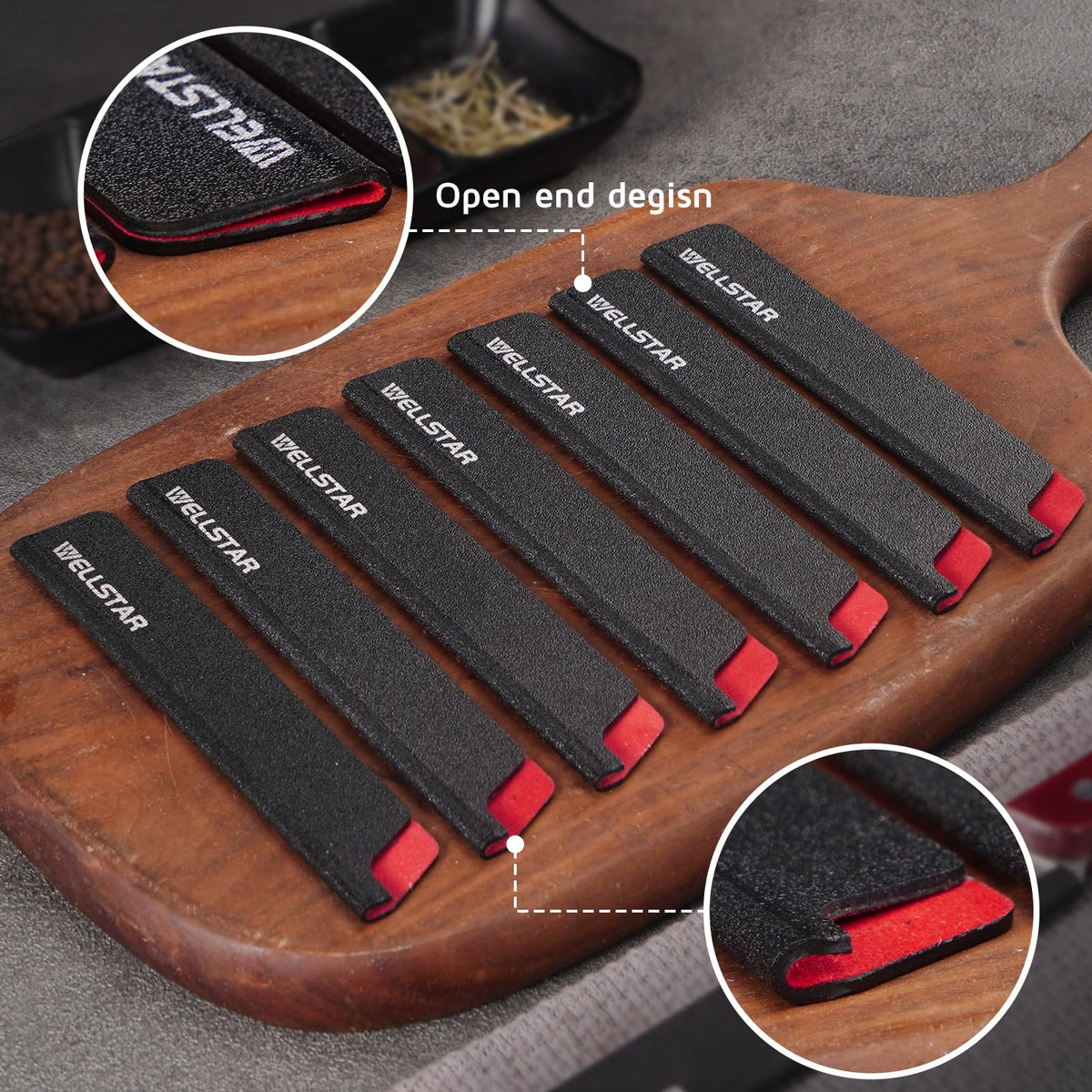 WellSTAR guard dimensions five-point-five by one inches for standard blades.