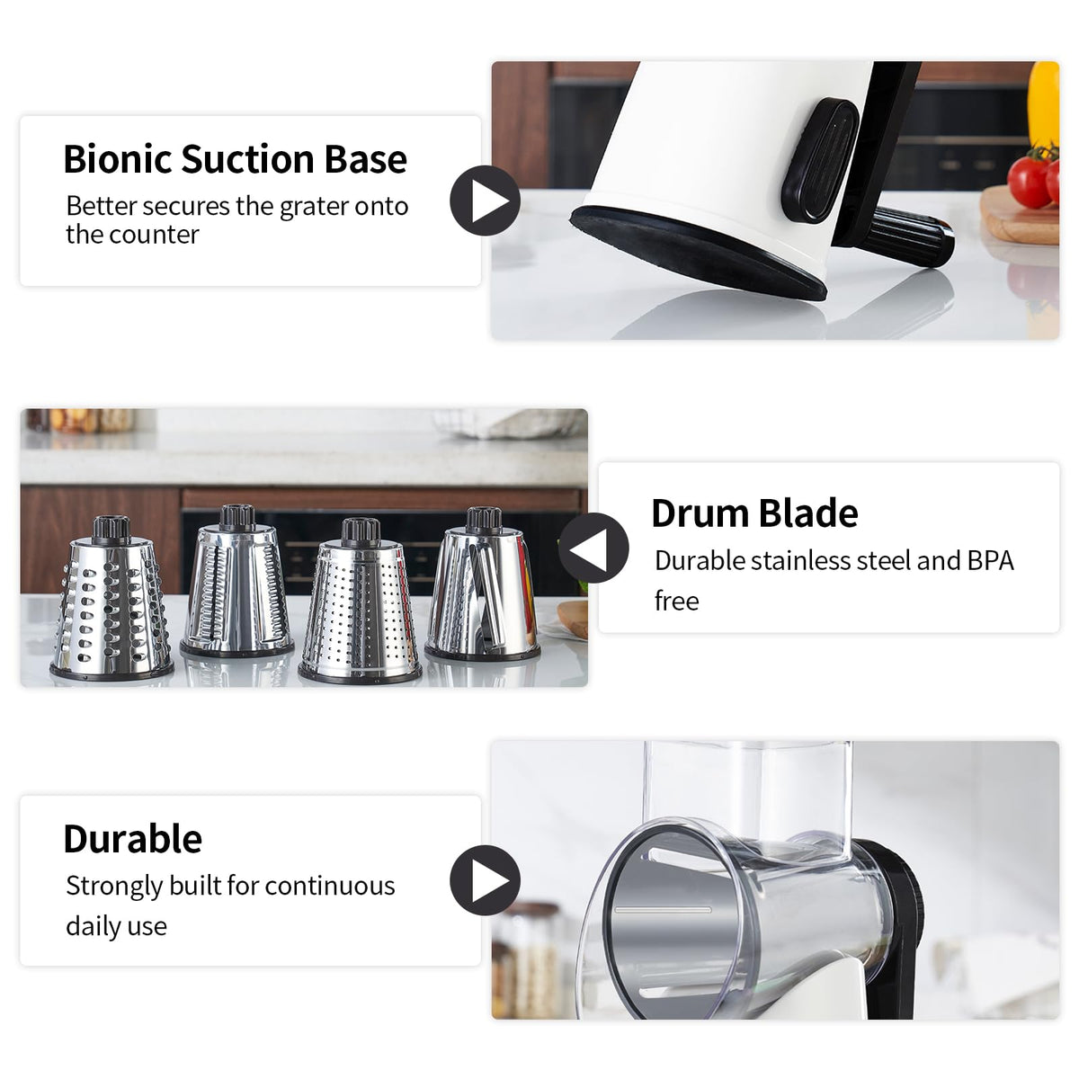 Weltonhm detachable parts for effortless cleaning and fast drying.