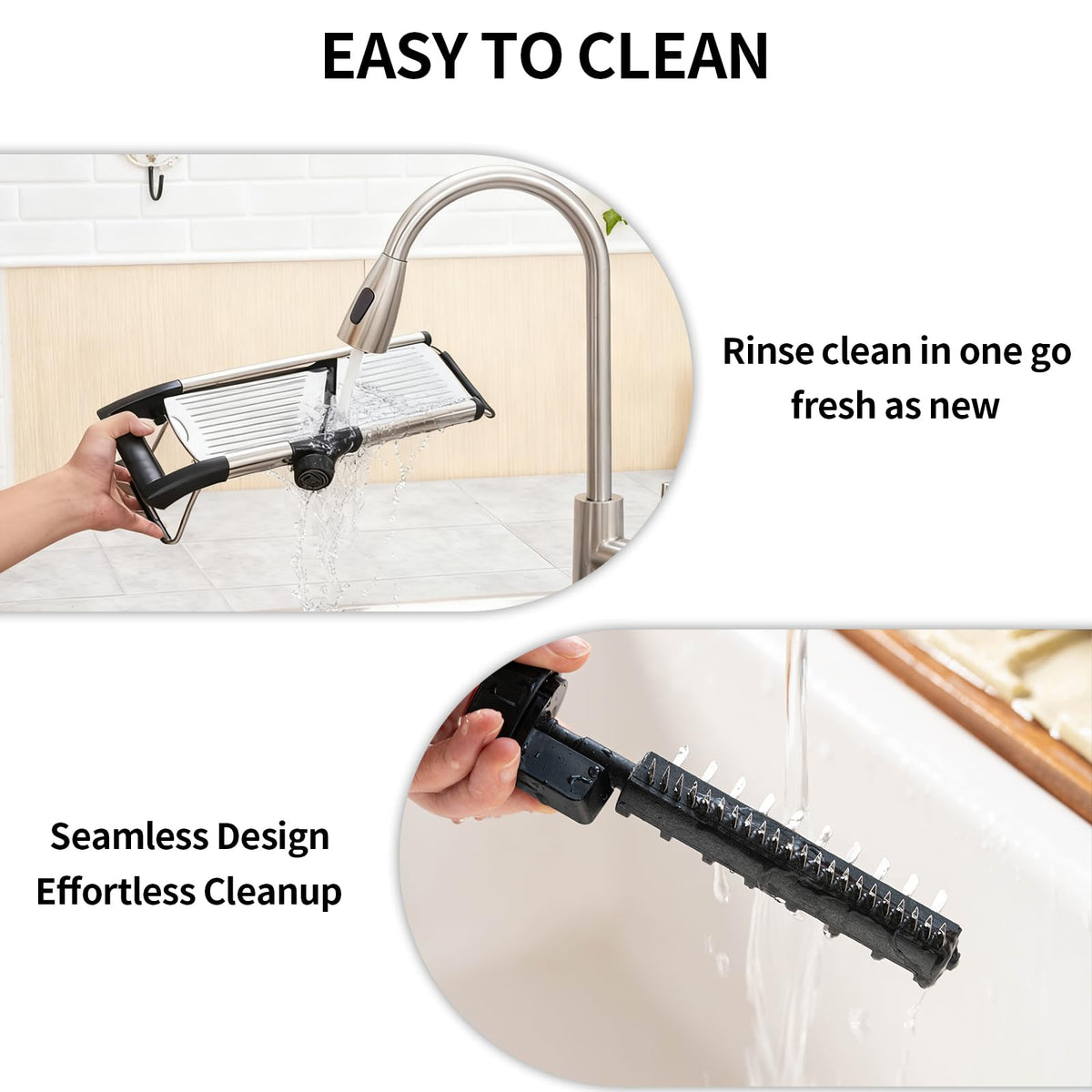 Weltonhm slicer is dishwasher safe for effortless cleanup after cooking.