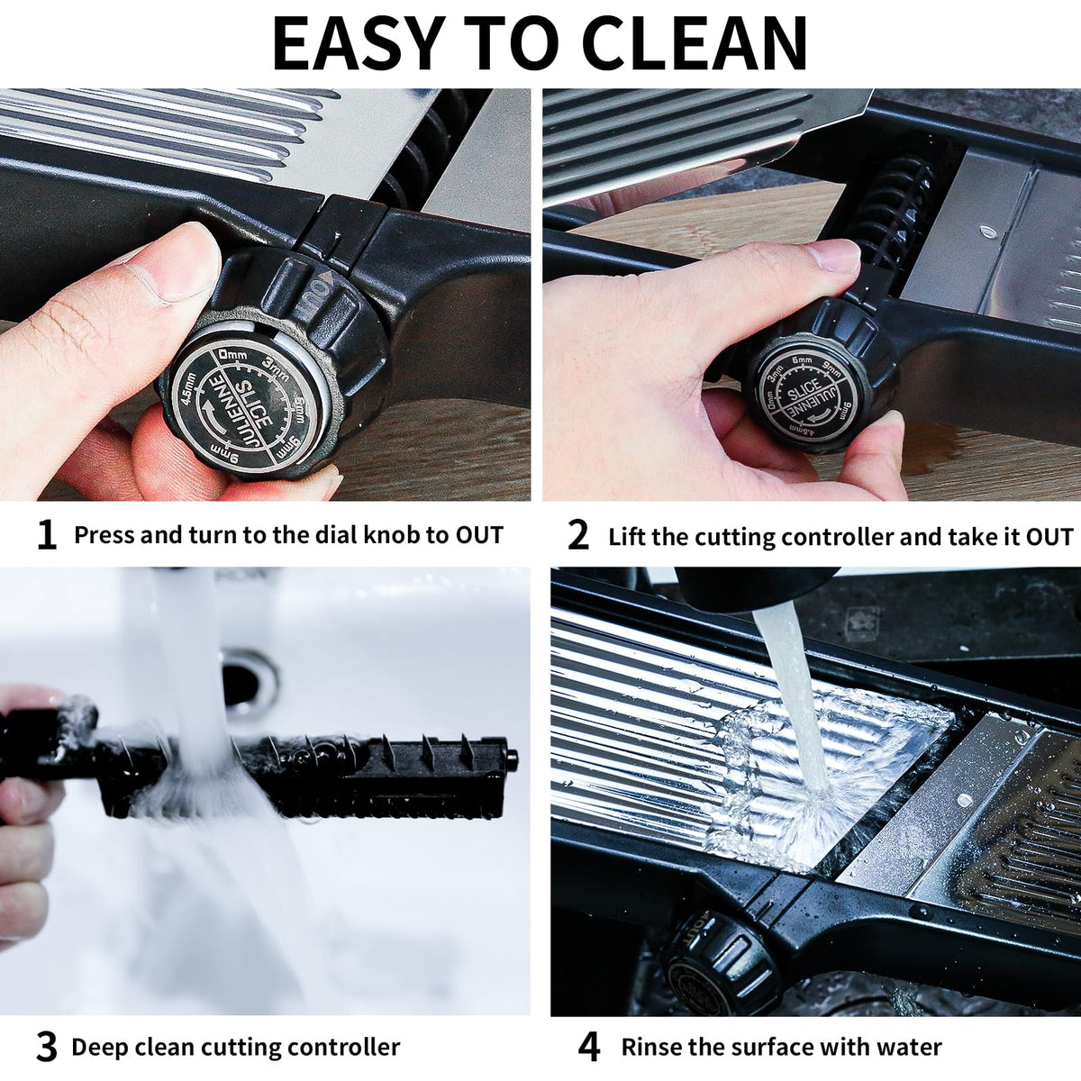 Weltonhm mandoline safety gloves and holder included