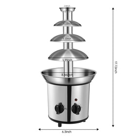 High-capacity chocolate fountain by WEMAKMAK supports crowd-friendly desserts.
