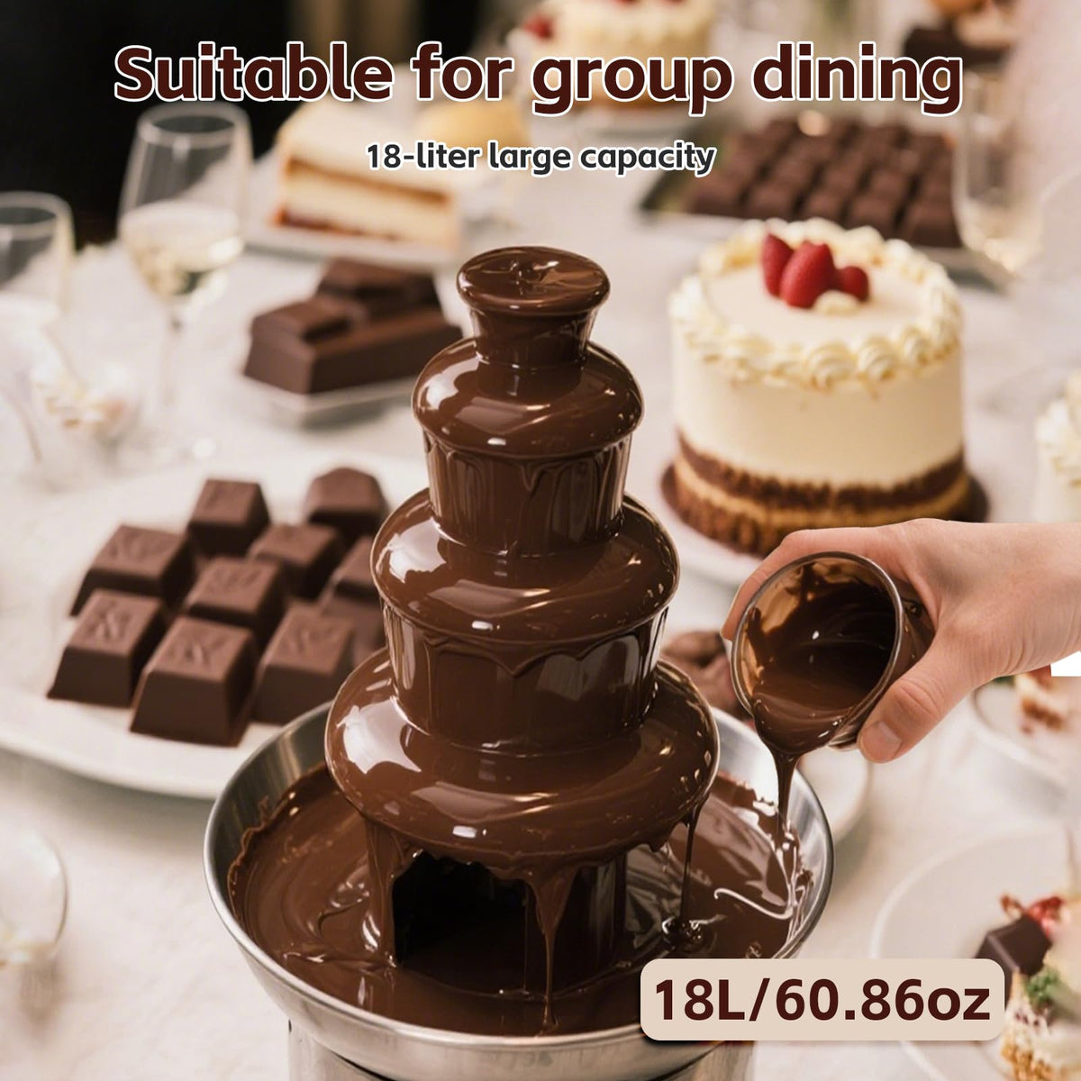 WEMAKMAK fountain makes a memorable gift for chocolate lovers.