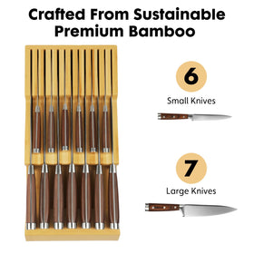 WenCraft smooth-finish bamboo design adds style to your drawer.