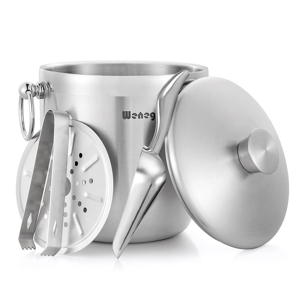 WENEGG ice bucket with lid keeps ice cold for longer during service