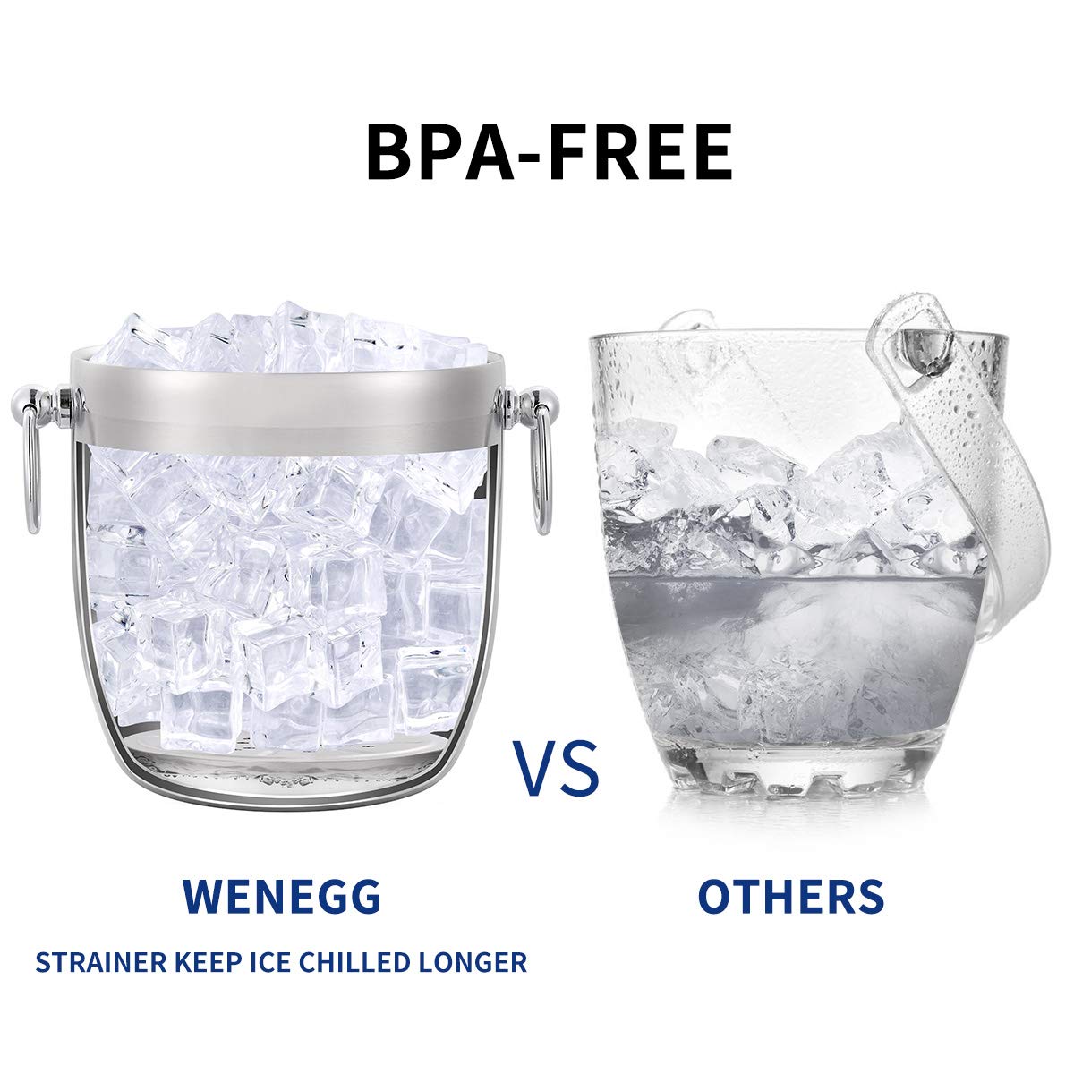 WENEGG ice tongs simplify serving and maintain cleanliness