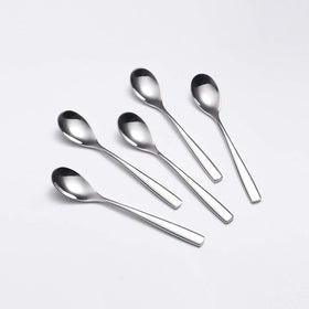 Wenkoni 6.1-inch small dessert spoon with balanced bowl for smooth scooping