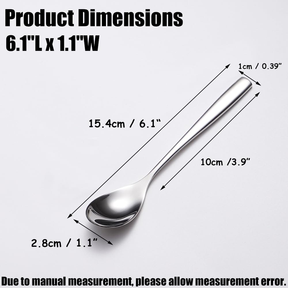Wenkoni yogurt spoon in SUS 304 steel for rust-resistant daily use