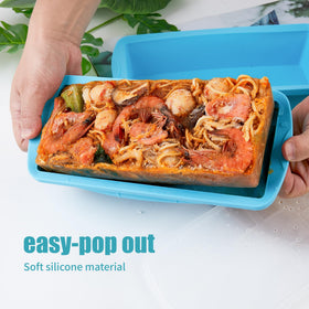 WENQING freezer tray compatible with oven and microwave for reheating.