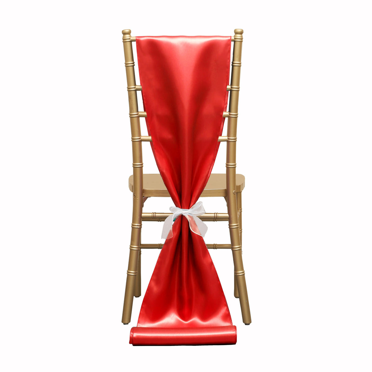 WENSINL satin red runner on party setup for celebrations