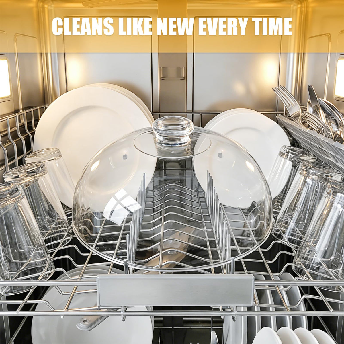 WENWELL dishwasher-safe design makes cleanup quick after microwaving