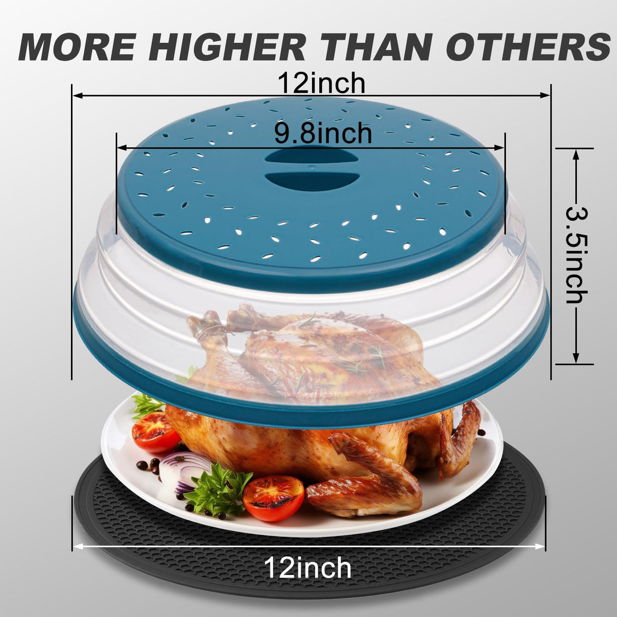 WENWELL foldable lid with ergonomic handle for easy opening