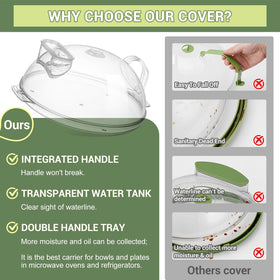 WENWELL serving dome doubles as a portable lid for serving at the table.
