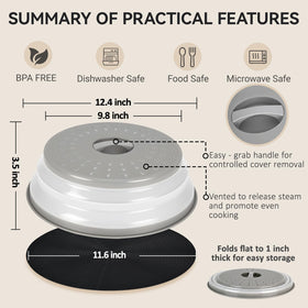 WENWELL silicone mat 12in provides non-slip placement and heat resistance.