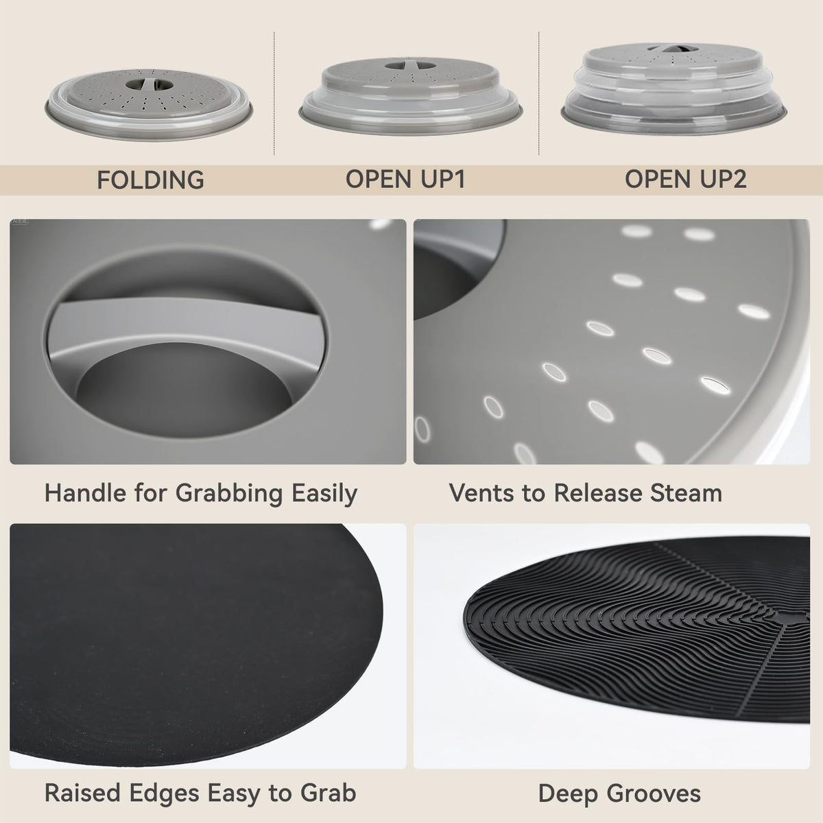 WENWELL vented cover with easy-grip handle for safe removal.