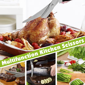 Weogot kitchen scissors long reach for safe handling near heat.