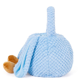 WePop Easter basket plush highland cow; whimsical decor doubles as toy storage.