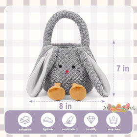 Wepop plush panda basket adds cheerful storage and festive decor for Easter