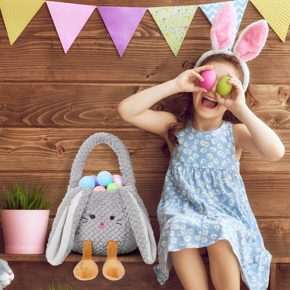 Wepop unicorn plush basket adds magical vibes and easy storage during festivities