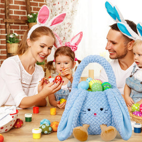 WePop Easter basket plush yellow chicken; bright accent for playful egg hunts.
