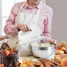 WEPSEN dishwasher-safe attachments simplify cleanup after baking sessions.