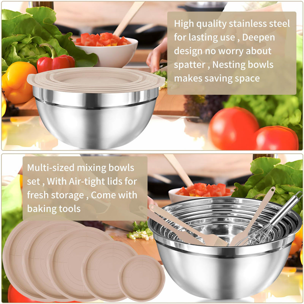 WEPSEN dishwasher-safe bowls simplify cleanup after cooking