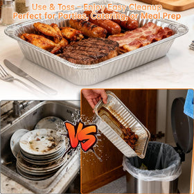 WEPSEN foil covers, 20-pack, keep foods fresh during transport.