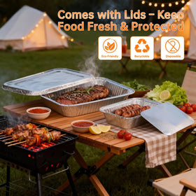 WEPSEN large lids, 10-pack, secure seal for preserving leftovers.