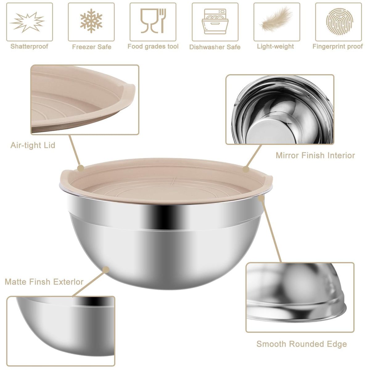 WEPSEN included measuring cups and spoons for precise prep