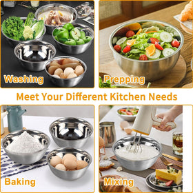 WEPSEN nesting bowls in multiple sizes save space in cabinets