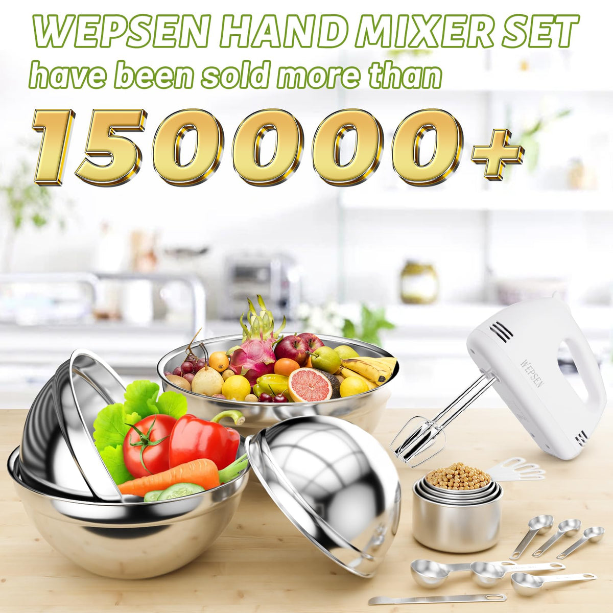 WEPSEN nesting bowls set saving space and simplifying cleanup