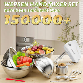 WEPSEN nesting bowls set stacks neatly for quick prep and cleanup.
